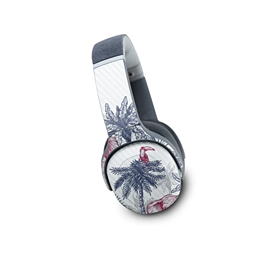 Image of MightySkins Carbon Fiber Skin Compatible with Skullcandy Crusher Evo Wireless - Tropical Jungle | Protective, Durable Textured Carbon Fiber Finish | Easy to Apply