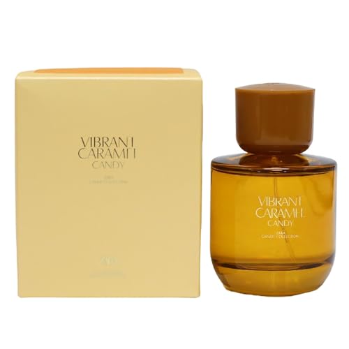 Zara Vibrant Caramel Candy for Women Long-Lasting Gourmand-Inspired Fragrance from the Basics Collection Perfect for Daily or Evening Wear Eau de Parfum 90 ML (3.04 FL. OZ)