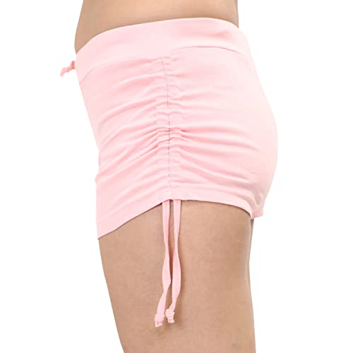 Image of TWGE Womens Cotton Hot Shorts - Short Pants for Ladies Stretchable Athletic Shorts Comfortable Fit with Elastic Waistband - Active Wear Ideal for Gym Yoga & Nightwear