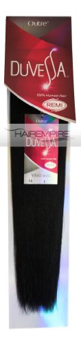 Outre DUVESSA Remi Human Hair Weave - YAKI (16 INCH, 1-JET BLACK)