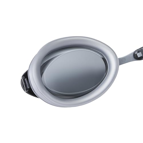 Image of Amazon Basics Unisex Swim Goggles for Adults, Anti-Fog, Unisex, Wide View, 4 Interchangeable Nosepieces