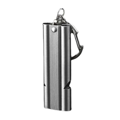 Silbato de acero inoxidable de alto decibel para emergencia y deporte miniatura 1