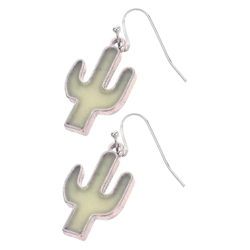 ROMISBABA Pendientes de Cactus Fosforescentes Boho con Diseño de Luna Joyería de Moda para Mujer y Niñas Accesorios Oscuros Versátiles para Fiestas y Uso Diario
