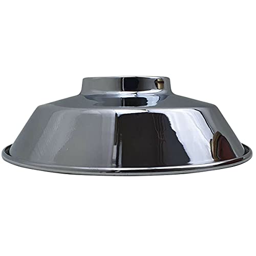 Moderner Metall-Deckenanhänger im industriellen Retro-Stil, einfach passend für Heim- und Küchendekoration; Höhe 10cm Lampenschirme(Chrom) Cover