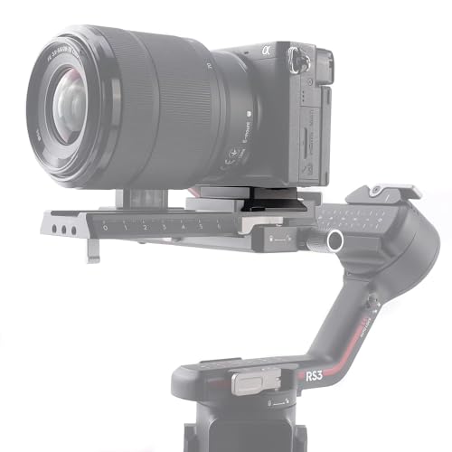 Image of Camera Quick Release Plate, Aluminum Alloy Quick Release Plate Tripod Ball Head Base Camera Stabilizer Accessories Replacement Fit Compatiable for DJI Ronin Rsc2 Rs2 Rs3 Stabilizer