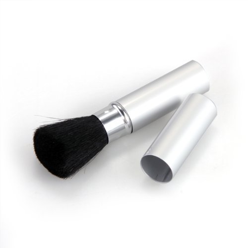 FACILLA® Makeup Cosmetic Retractable Powder Blush Face Foundation Brush Silver