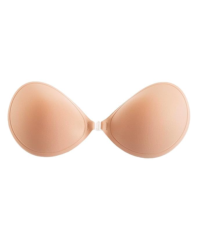 nvixrtli Adhesive Bra | Strapless Sticky Invisible Push Up Silicone Bra for Women | Reusable Backless for Deep Neck, Off Shoulder & Party Dresses Multicolour-picture-11