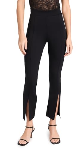 commando Women's Neoprene 7/8 Split Front Pants, Black, XS at