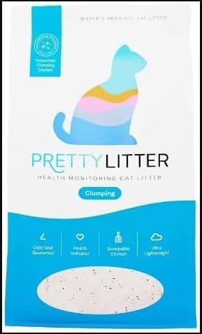 (Pack of 1) Pretty~Litter Health Monitoring Clumping Cat Litter - 10 Lb - Unscented