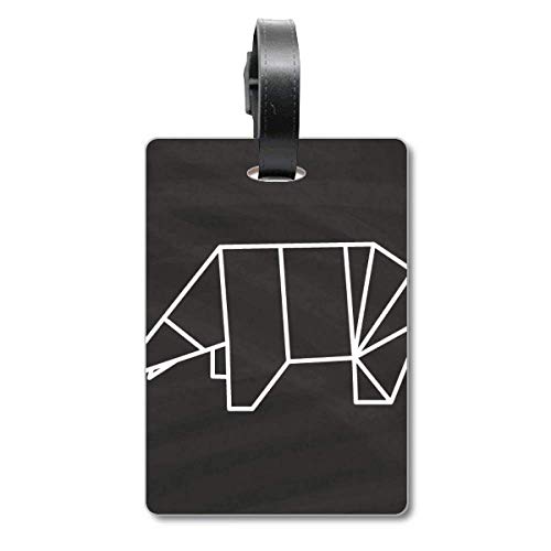Étiquette de sac ourson origami pour identifier et repérer facilement votre valise en voyage