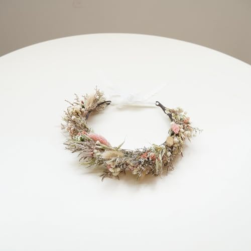 Corona de flores secas para boda DXXD modelo Boutonniere miniatura 1