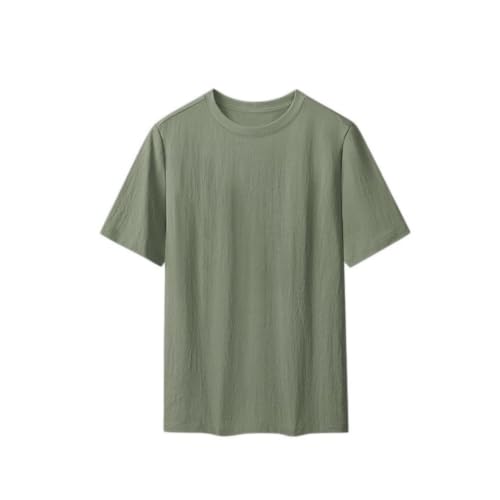 T-shirt entraînement homme lin coton | Maillot de course à pied col rond