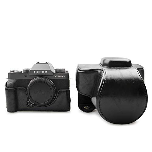 Fuji X-T200 Case, kinokoo PU Leather Case for Fuji X-T200 and 15-45mm Lens