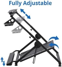 Vista 7 de Garvee Soporte de rueda para juegos de conducción con cambio de cambio compatible con Logitech G25G27G29G920 Thrustmaster, soporte de volante