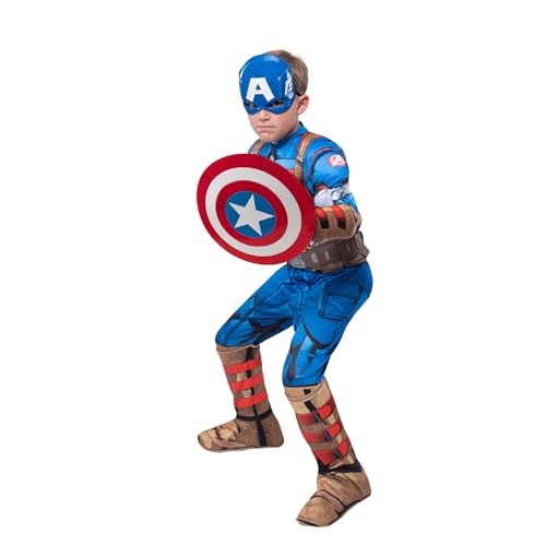 MARVEL Captain America Official Costume Accessory - Plastic Shield with Elastic Handles2
