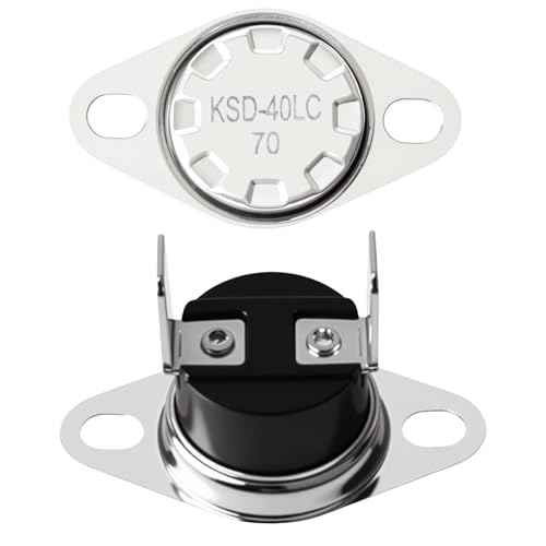 Image of for KSD-40LC 70 Thermostat Thermal Fuse Switch for GE Microwave Oven, Normally Closed