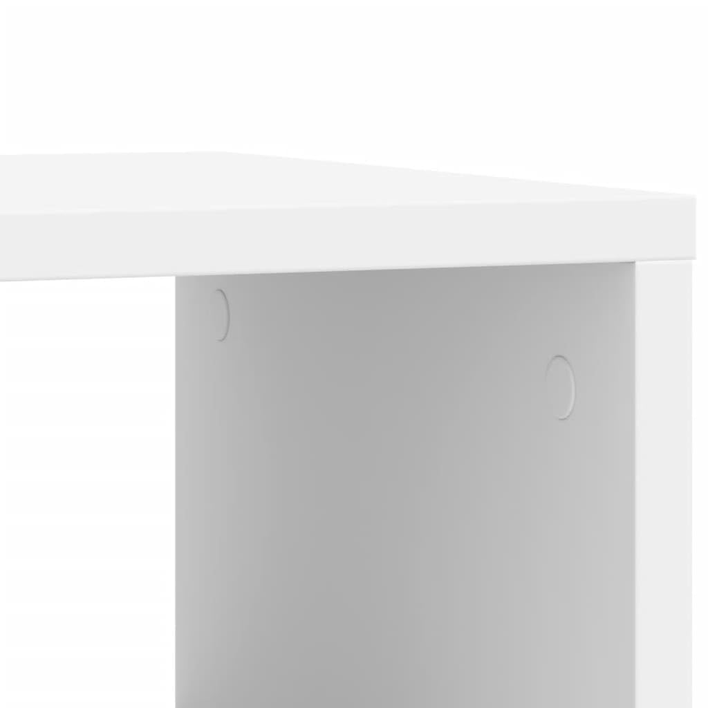 vidaXL Beistelltisch mit Rollen Weiß 50x30x55 cm Holzwerkstoff