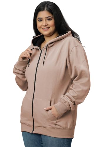 Image of Wear Your Opinion Women's Plus Size Fleece Zipper Hoodie Jacket