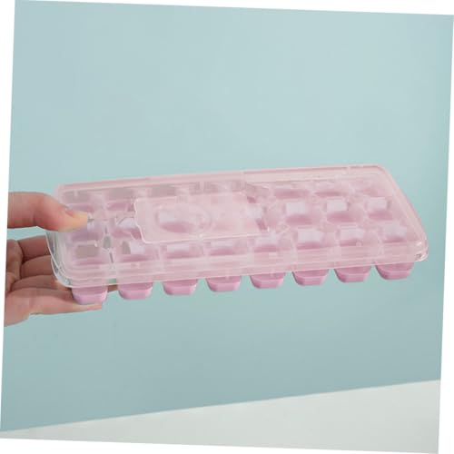 Molde para Cubos de Hielo con Tapa y Contenedor de Silicona miniatura 6
