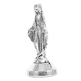 Levemolo Miniatura Estatua Santa María Decoración Religiosa para Hogar Renacentista Pequeña Figura Madre para Altar y Exterior