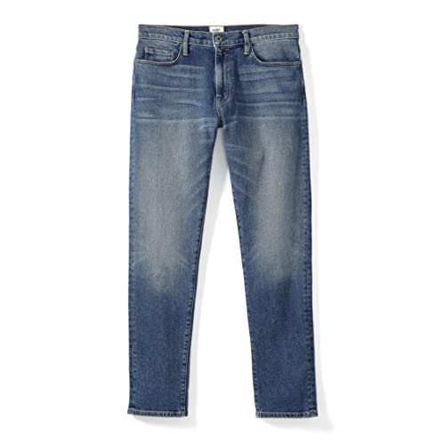Huckberry Flint & Tinder Men's All-American Stretch Denim, Made for Comfort & Flexibility - Tapered Fit, Medium (1-Year Wash), Size 32 x 30