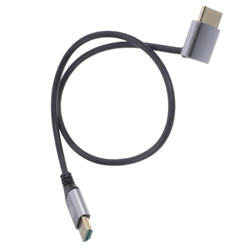 BELLIFFY 0.5m Male to Male Video Cable High-Speed Monitor Connector for Seamless Streaming Angled Design for Flexible Connections Tight Spaces
