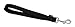 LupinePet Basics 3/4" Black 11" Training Tab/Leash for Medium and Larger Dogs