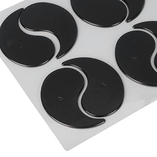 Almofada de rugas para os olhos, portátil, 6 pares reutilizáveis, compacta, de silicone para rugas n