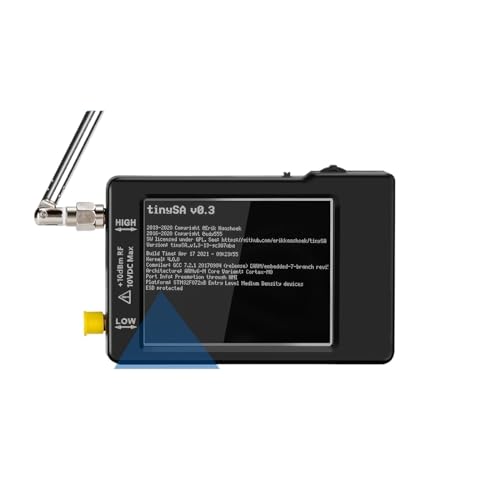 Analizador de espectro V0.3.1_E con protección ESD y pantalla de 2,8"