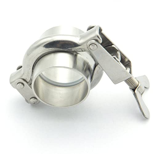 304SS Sanitary Pipe Fitting Set 108mm Pipe OD Sanitary 4" Tri Clamp Weld Ferrule + Tri Clamp + Silicon Gasket for Home Brew