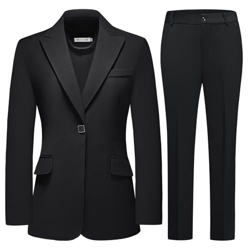 MODFUL Pant Suits for Women Business Suit Set 2 Piece Slim Fit Blazer Jacket One Button Formal Suit...