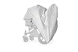 softgarage buggy softcush Premium lichtgrau Abdeckung für Kinderwagen Teutonia Mistral S Regenschutz Regenverdeck