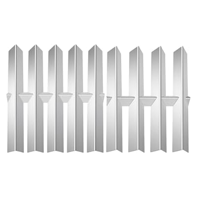 Dictirdy 2 Pack Heat Shields Grill Replacement Parts Heavy Duty 304 Stainless Steel 15.87” x 26.75” Flavorizer Bars for Weber Genesis 9896 Summit Silver A/B Gold A4 / B4 Platinum A4 / B4 Gas Grills