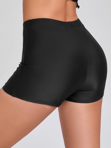 Womens High Waisted Swim Board Shorts Tummy Control Swim Shorts Bathing Suit Bottoms Liner Swimsuit2
