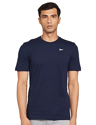 Image of Reebok Men's Solid Regular Fit T-Shirt