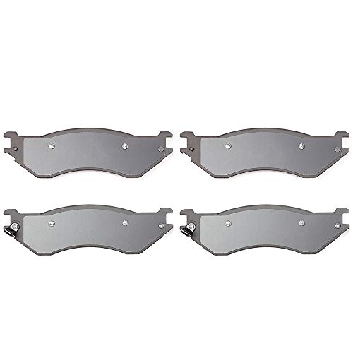 Image of cciyu D702 Rear Ceramic Brake Pads Kits 4pcs fit For Dodge B1500,For Durango,For Ram 1500 Van, For Ford Expedition, For F-150, For F-150 Heritage, For F-250, For F-250 HD 98-02 For Lincoln Navigator