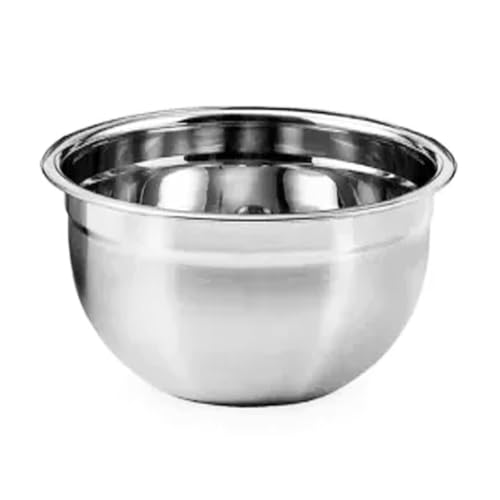 Tigela mixing bowl Luxo 28cm 5 Litros Aço Inox 420g Alto Brilho C...