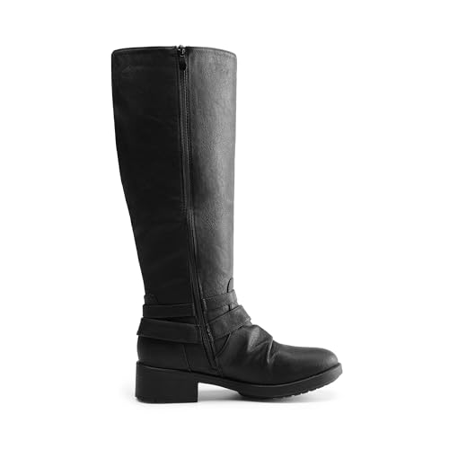 DREAM PAIRS Women's Knee High Riding Boots Wide Calf2