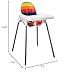 twoworld High Chair Cushion for Antilop Highchair, Baby High Chair Seat Cover Liner Mat Pad Cushion for Antilop High Chair Water Resistant (Rainbow Striped)