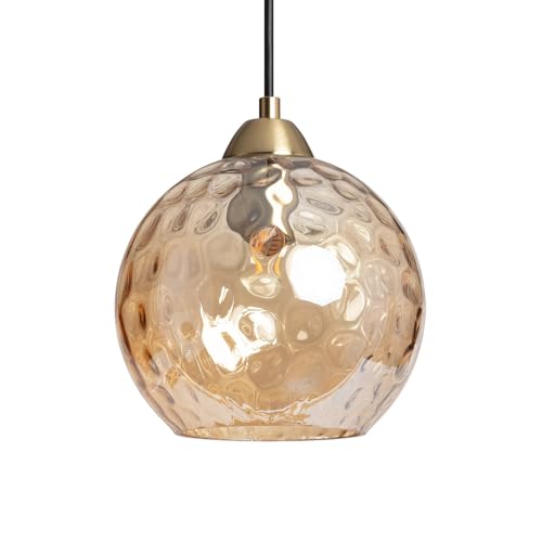 🌟 Trasforma ogni ambiente con eleganza; la lampada a sospensione Cornelio in vetro ambra aggiunge un tocco di classe e personalità a sale da pranzo, soggiorni e cucine; ideale per chi cerca uno stile classico e sofisticato