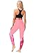 AOBUTE Womens Tummy Control Swim Pants High Waisted Swimming Tights Quick Dry Long UV Leggings Pink L