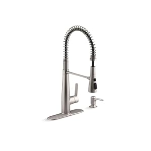 Kohlerkr22745sdvssemiprofessionalkitchenfaucetwithsoapdispenserlotiondispensercommercialkitchensinkfaucetwithpulldownsprayheadvibrantstainless Urban Country Home Decor Kohler k r22745 sd vs semi professional kitchen faucet with soap dispenserlotion dispenser commercial kitchen sink faucet with pull down sprayhead vibrant stainless urban country home decor