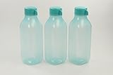 Original Tupperware TUPPERWARE To Go Eco 500 ml türkis (3) EcoEasy quadtratisch Flasche 28639