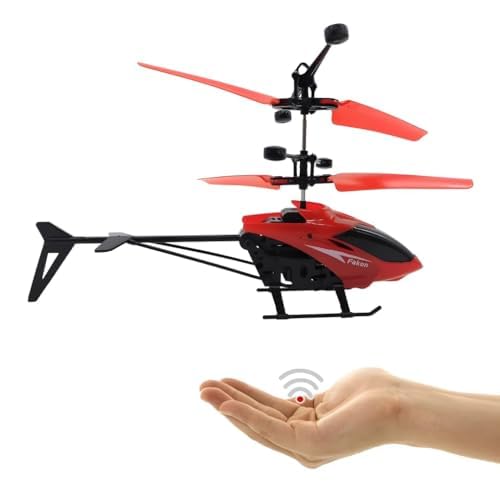 the lintu Helicopter Remote Control with Hand Gravity Sensor with 3D Ligh t| Charging Helicopter | Best Gifting Item for Kids 6+ Year Boys, Girls Plastic, Lightweight | Red (B0D9JMB37M) Amazon Price History, Amazon Price Tracker