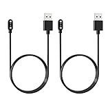 2 Pack Superior 2-Pin Universal USB Data Charging Cable Magnetic Charger for Willful IP68, for Willful SW021 SW023, Umidigi Uwatch 3, Uwatch Ufit, Uwatch GT Smart Watch 2.84mm