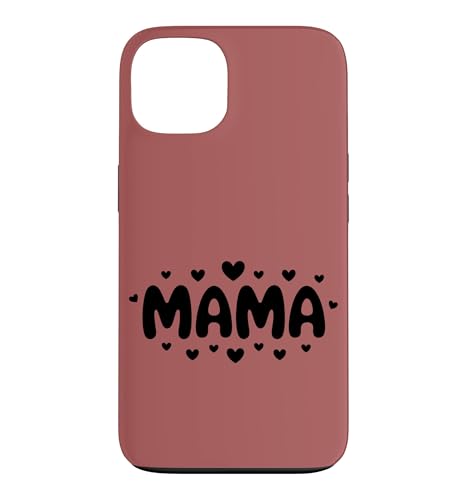 Mama Hearts �L���[�g�ȃ^�C�|�O���t�B Love Motherhood - Dusty Rose �X�}�z�P�[�X iPhone 13 �p