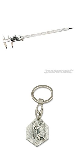 Preisvergleich Produktbild Digitalmessschieber, 300 mm, Schieblehre (929977411212) mit Anhänger Hlg. Christophorus