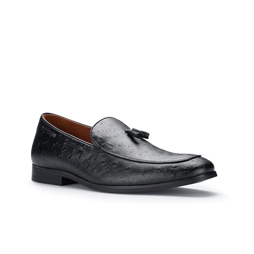 Image of Ferro Aldo Men's Premium Moc Toe Loafers | Casual & Dress Styles with Tassels & Horsebit Buckles