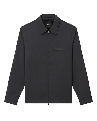 Theory Mens Overshirt Travel Jacket in Motion Wool