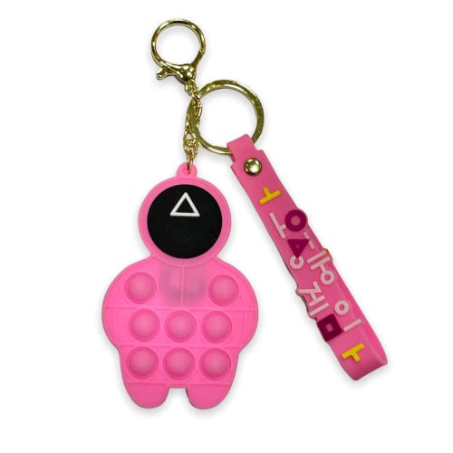 Image of AUGEN Cute Pop It Coin Purse Pouch Keychain For Gifting With Key Ring Anti-Rust (Pack Of 1)